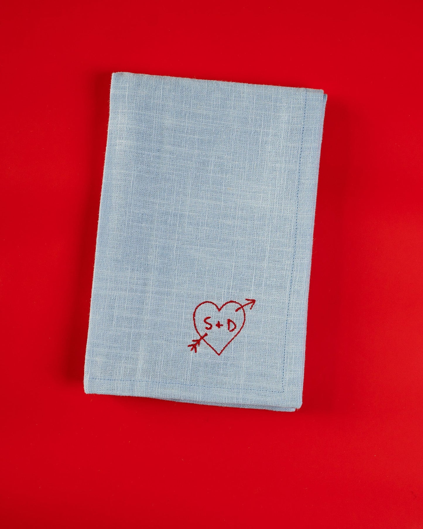Linen Napkins with the Wedding Couple’s Monogram